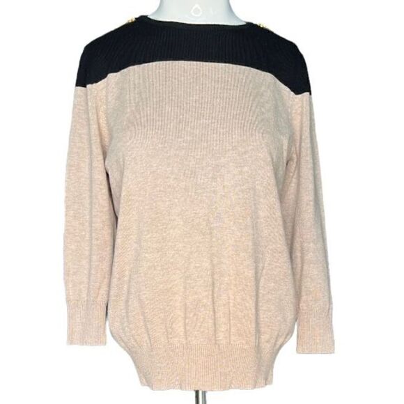 Joseph A. Size medium petite colorblock sweater - Picture 1 of 10